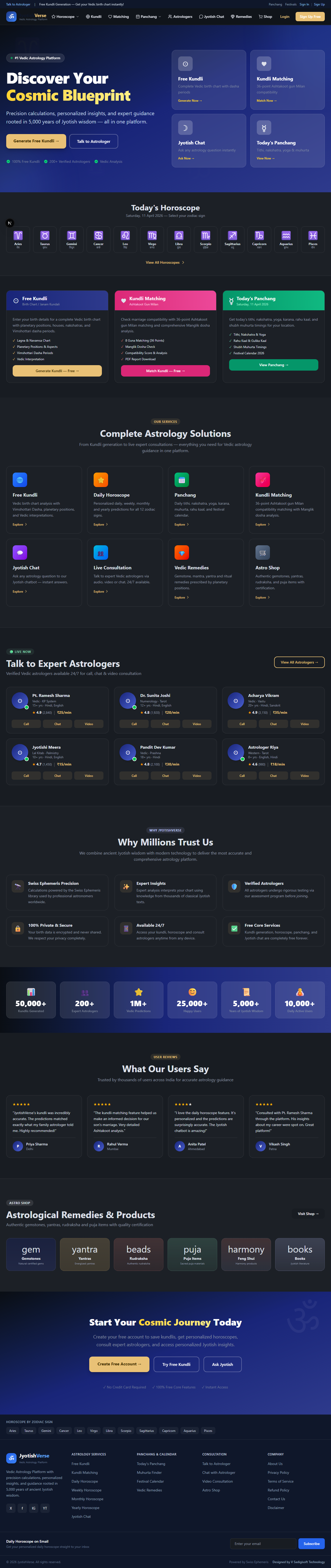 JyotishVerse Landing