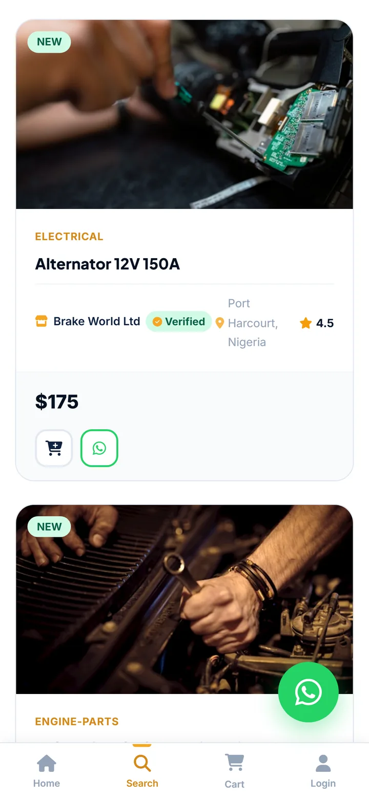DigiParts — parts catalogue