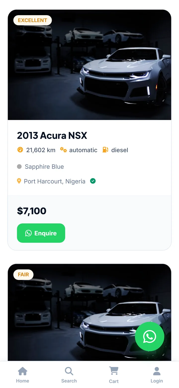 DigiParts — Vehicle marketplace, mobile capture