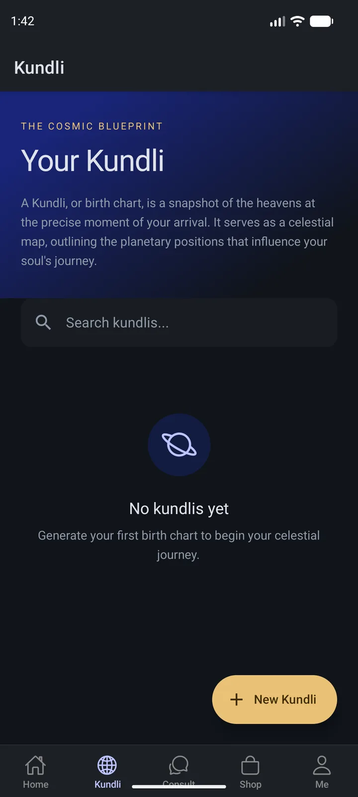 JyotishVerse — Kundli, mobile capture