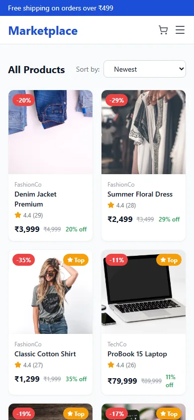 MultiVend — Shop, mobile capture