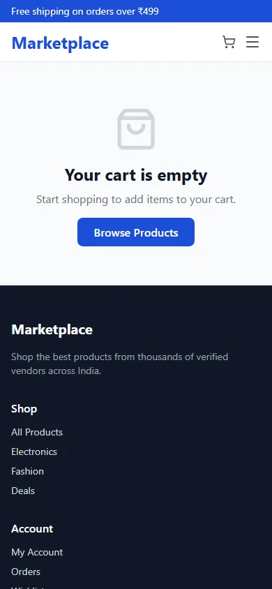 MultiVend — Cart, mobile capture
