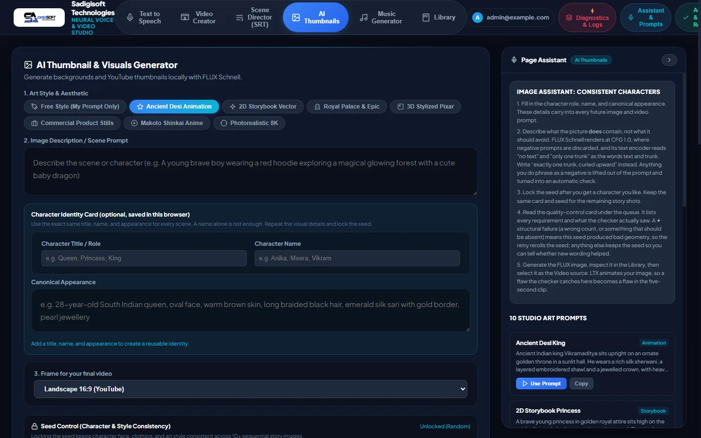PragyaaanDeeep Ai thumbnail and visuals generator