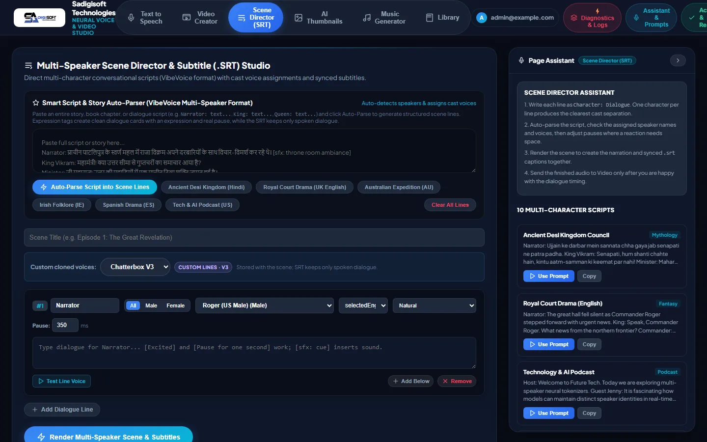 PragyaaanDeeep Ai — Scene Director, desktop capture