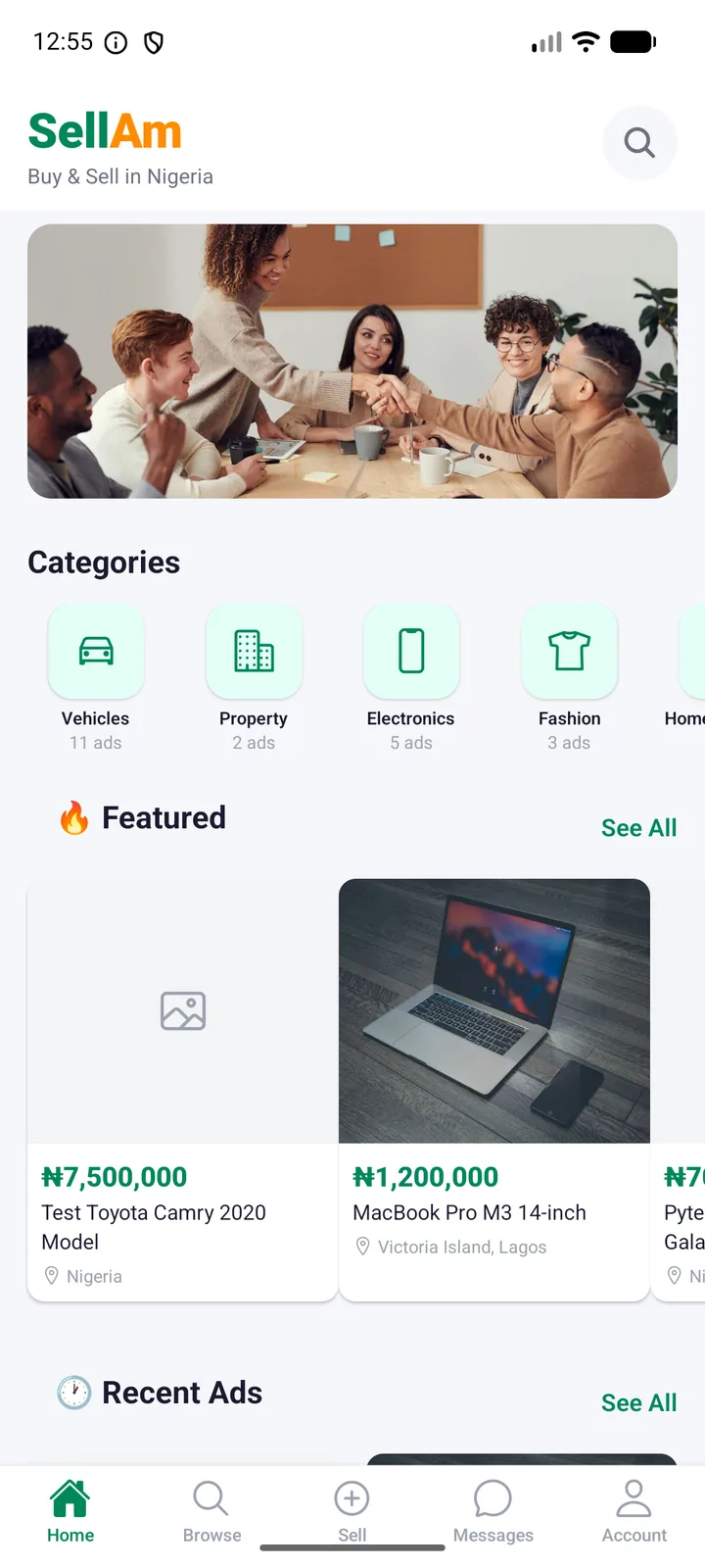SellAm — Home, mobile capture